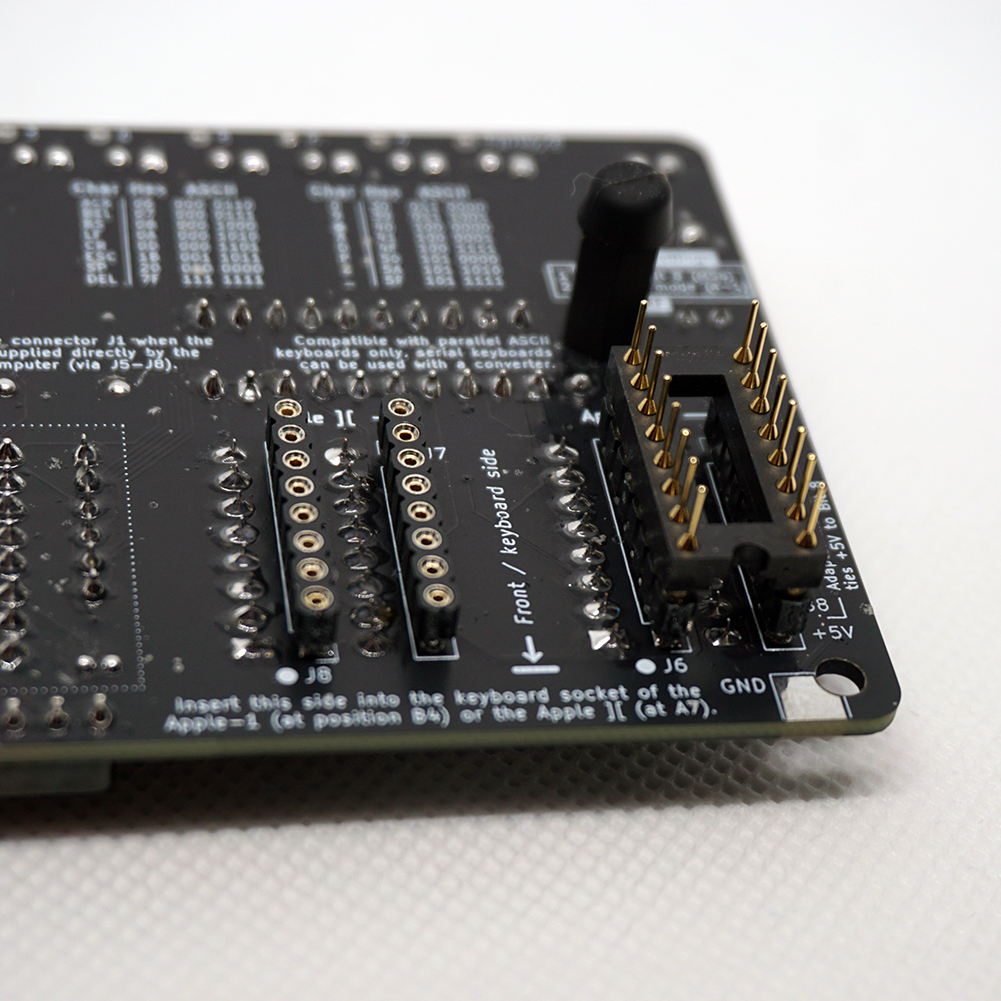 Connector at the back for Apple-1 and Apple ][ connectivity