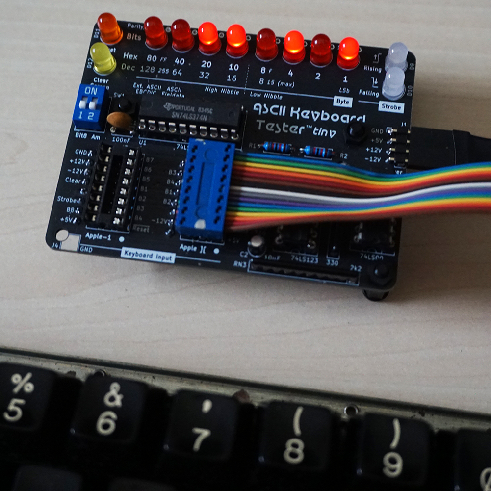 Standalone usage of the ASCII Keyboard Tester Tiny