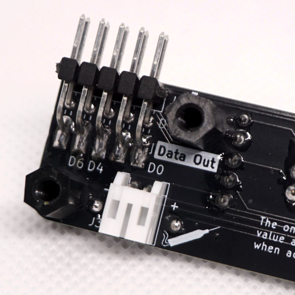 Logic Probe connector on the back of the Hex Keyboard
