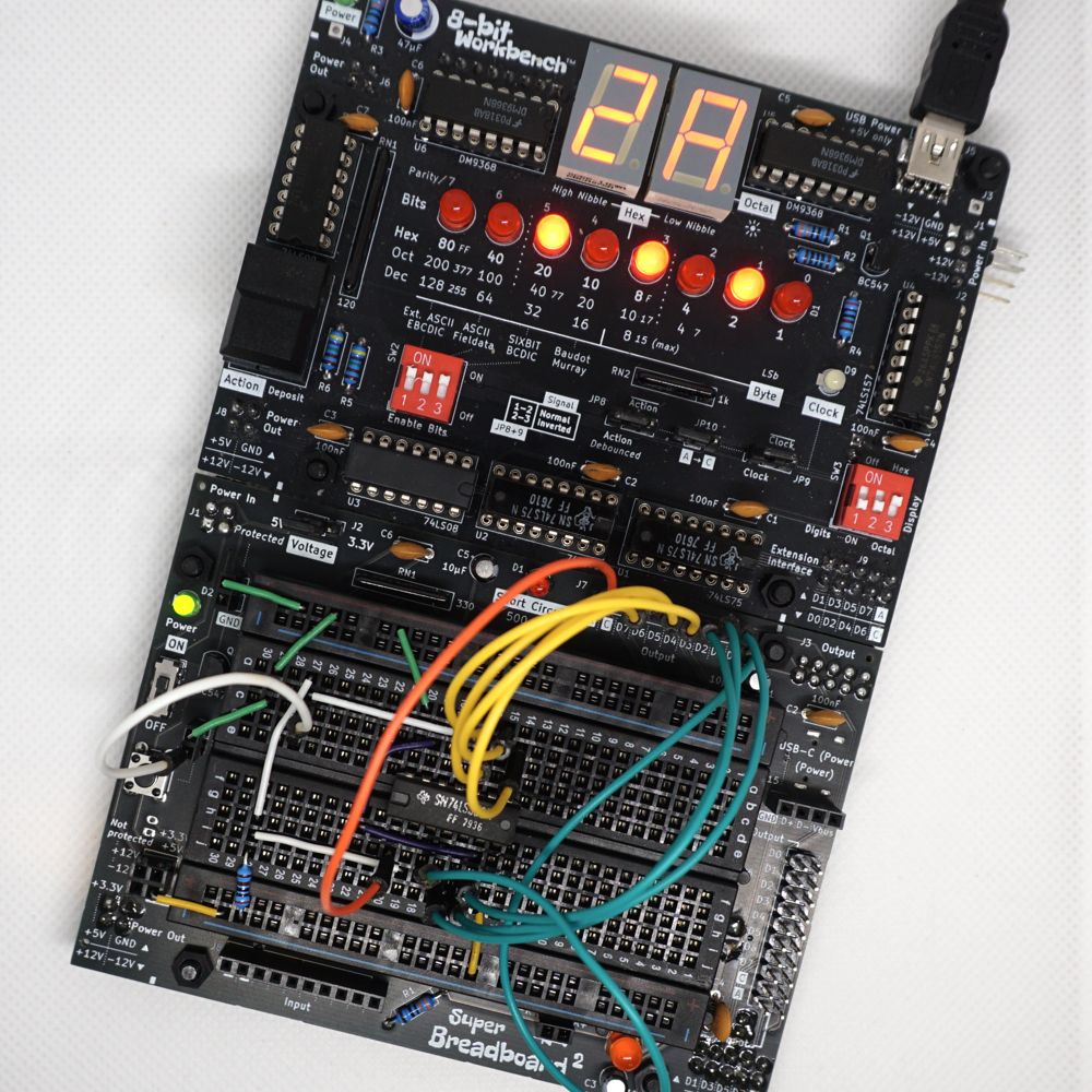 Using a Super Breadboard 2 with an 8-bit Workbench