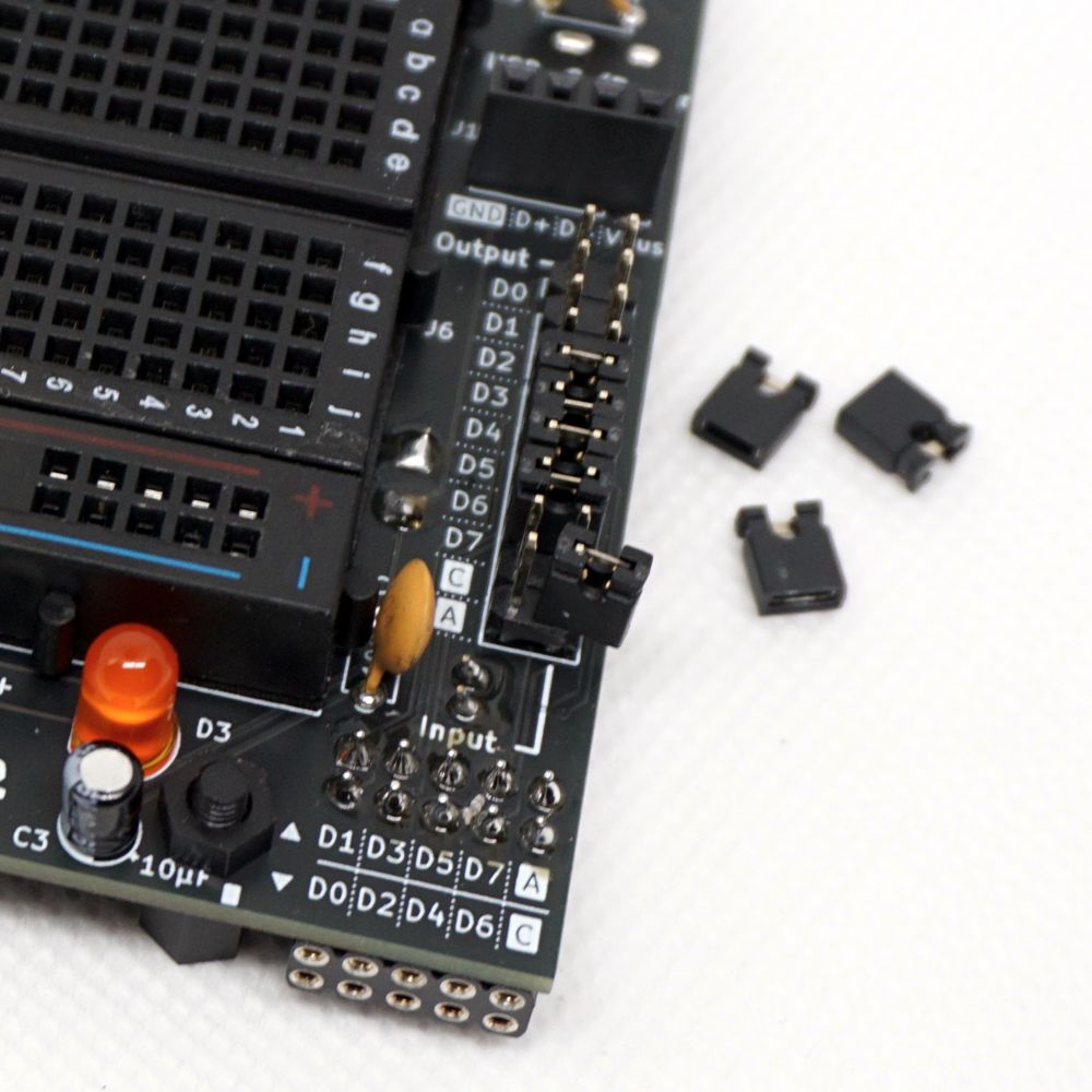 Input can be directly wired to the output using bridge-jumpers