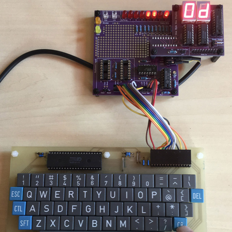 Testing a Brose ASCII Tastatur from Germany