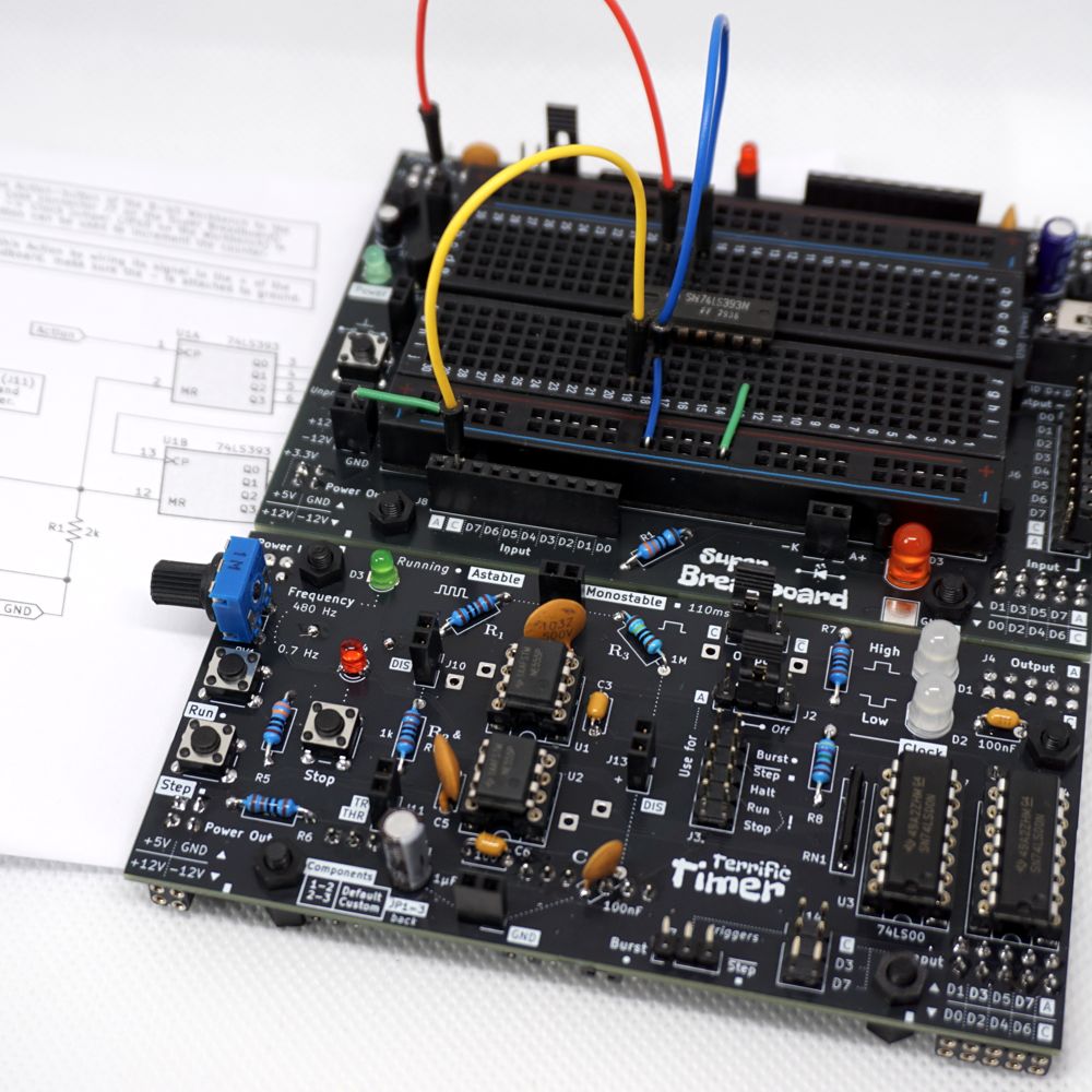 Using the Terrific Timer with the Super Breadboard