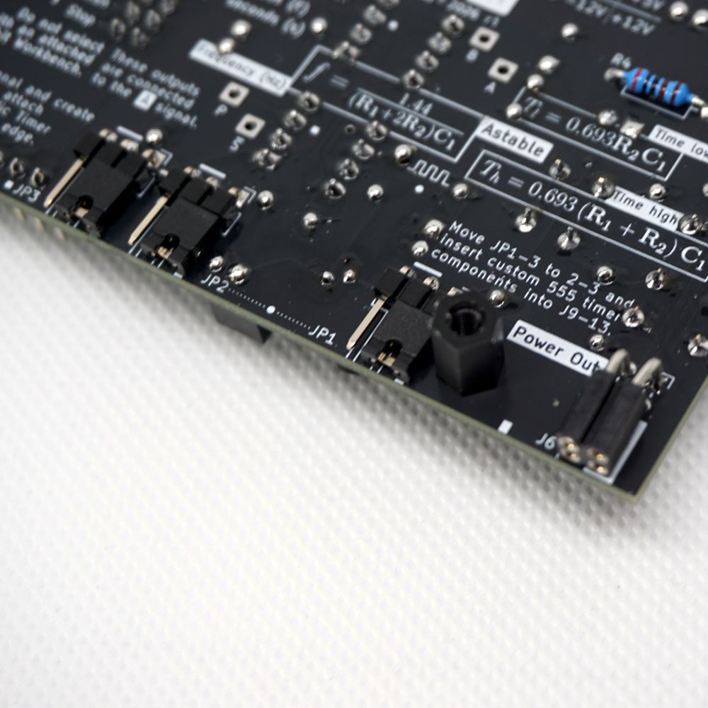 Set jumpers on the backside to enable customization